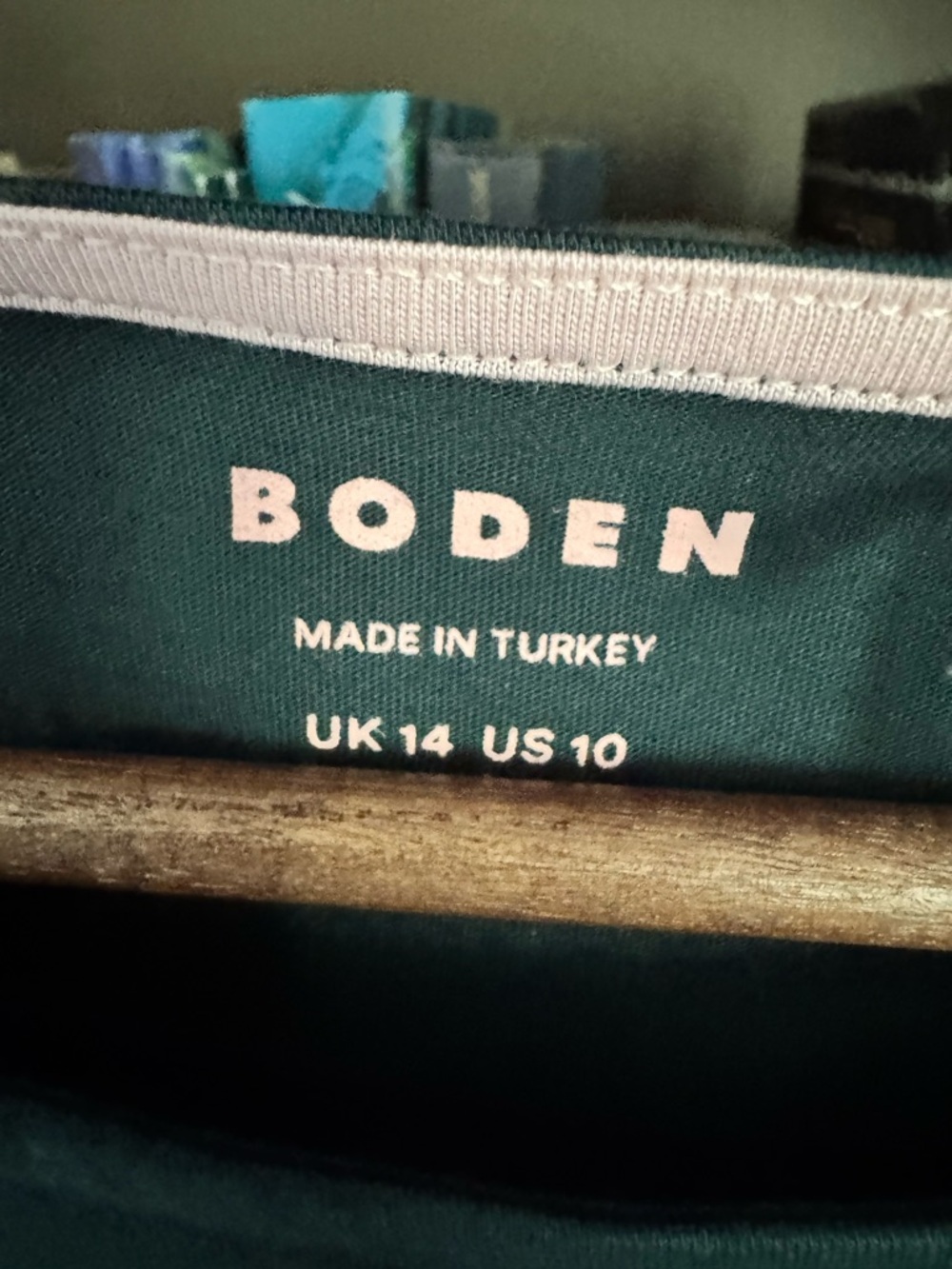 Boden Forest Green Long-Sleeve Puff Shoulder Tee - Picture 5 of 5